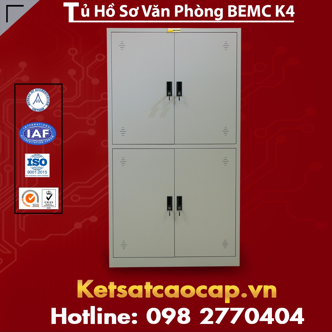 Tủ Hồ Sơ Văn Phòng BEMC K4 Chất Lượng Uy Tín Nhất